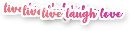 Live, Laugh, Love Vinyl Stickers 3 Pack 3 Inch image 5