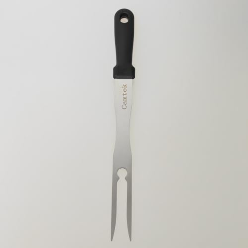 10 tenedores de acero inoxidable para parrilla con mango resistente miniatura 2
