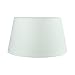 Produktbild Wogati Premium Lampenschirm Weiß Rund Maxi 35 cm(U) x 27 cm(O) x 20 cm(H) / Deckenleuchte / Tischleuchte / Stehlampe / Stoff / E14 / E27 / inkl. Adapter