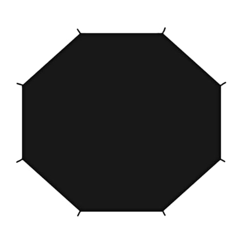 kowaku Trampoline Shade Cover, Black Easy to Install for 8 Poles Tearproof Trampolines Canopy, Sun Protection Cover, 10ft