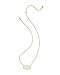 Kendra Scott Elisa Statement Short Pendant Necklace in Iridescent Drusy, 14k Gold-Plated Brass, Fashion Jewelry for Women