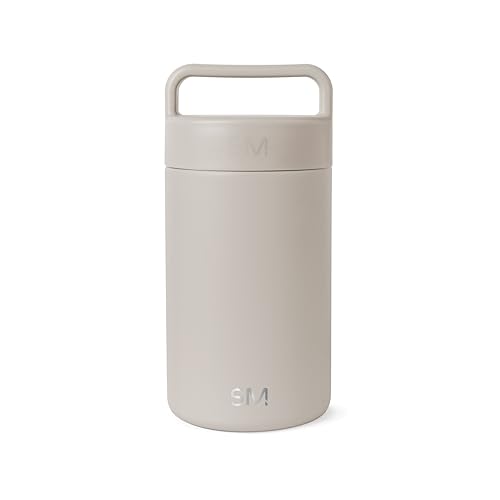Image of Simple Modern Food Jar for Hot Food | Reusable Stainless Steel Vacuum Insulated Leak Proof Lunch Storage for Smoothie Bowl, Soup, Oatmeal | Provision Collection | 16oz | Almond Birch