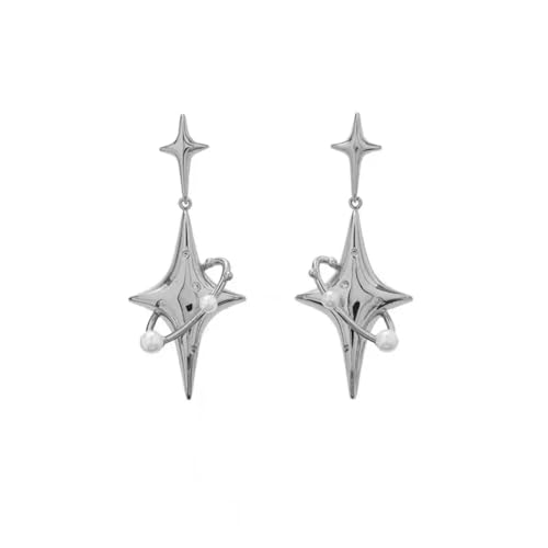 Boucles d'oreilles trèfle filles pour un look hiphop quotidien