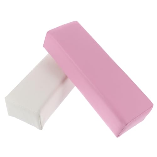 ETHZZLE 2個 ネイル手置き台 レザー手まくら 手首サポート クッション 美甲用ソフトハンドピロー マニ 施術用枕 サロン用手休めクッション