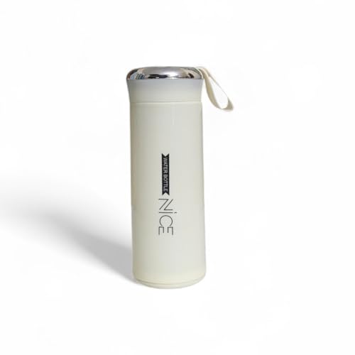 Image of Compact 400ml Water Bottle for School, Gym & Travel, Leak Proof Glass Bottle for Juice & Water, water can, & Bus Botal for Boys, Girls, Women, Adult, Men (Multi colour) (Yellow)