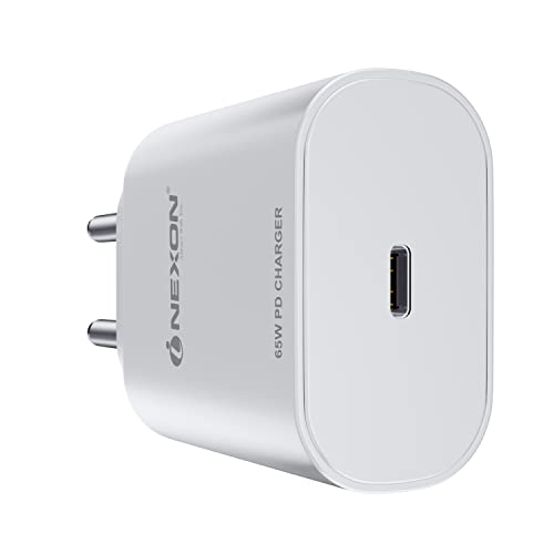 Image of 65W Fast Type-C Charger For Xiaomi Redmi Note 9 Pro Max, Xiaomi Redmi Note Nine Pro Max Charger Original Adapter Like Wall Charger | Mobile Charger | Fast Charger | Superfast PD Charger Adater power Delivery Android USB Charger With 1 Meter USB Type C To Type-C Charging Data Cable (65 WATT, KT1, White)