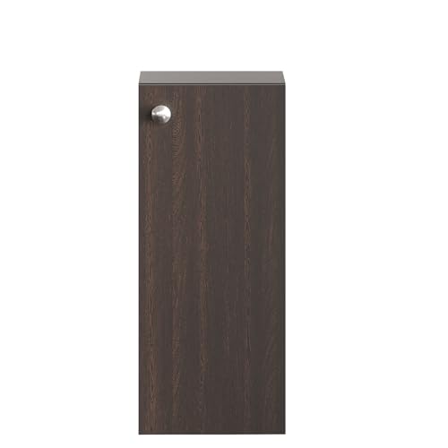 Image of FURNEASER Marbin Modern Engineered Wood Bathroom Storage Cabinet with Door | Wall Mount Utility Organizer for Wash Area, Living Room & Bedroom | Space Saving Multipurpose Unit (Wenge)