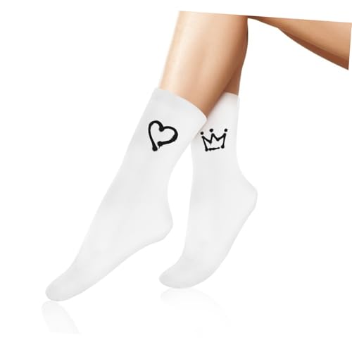 Calcetines blancos de algodón cómodos y fáciles de limpiar 6