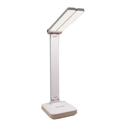 Tuesoa Lámpara de Escritorio LED, Luz Táctil Regulable de 3 Niveles, Recargable por USB, Protección para los Ojos, Lámpara de Escritorio Plegable, Color
