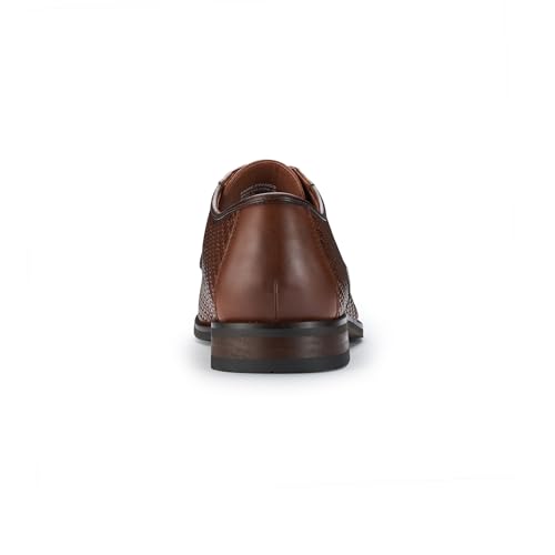 Image of Ferro Aldo Men's Modern Cap-Toe Derby Collection | Statement Dress Shoes in Floral, Woven, & Classic Styles