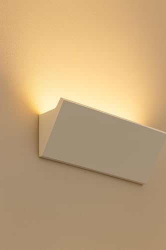 GARENERGIE LED Mall Home Velette per LED Profilo in Duropolimero per Strisce Strip LED da Soffitto - Veletta LED Soffitto - Pannello Verniciabile per Illuminazione Soffusa (2 Pezzi - 100x6x37.5 cm)