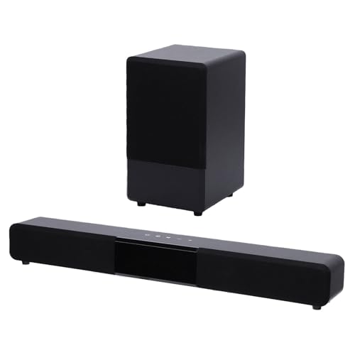 MENDUNER Altavoz Bluetooth 6.3 de Cine en Casa 2.1 con Subwoofer, Barra de Sonido Envolvente de 60 W para TV, Graves Profundos, EARC ARC óptico AUX USB, Transmisión Inalámbrica, Control (Enchufe de