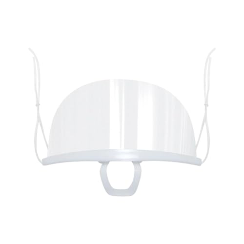Image of YNR Face Shield Transparent Anti Fog - Spray Saliva Chef Spit Mouth Shield, Food Protective Mouth Cover, Plastic Face Shield for Hotel Kitchen Restaurant | (5 pcs)