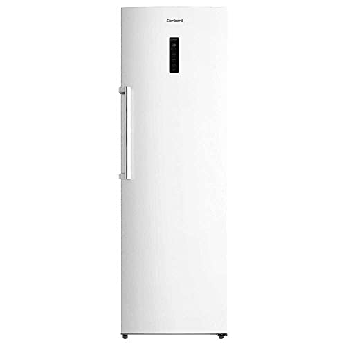 Corberó Frigoríficos 1 Puerta, 185x60x65, 359L, No Frost, Color Blanco, Display Puerta, Luz LED, 2 Crisper XXL, Fresh Box, 4 Botelleros, Silver Trim, 40 Db, Energética E.