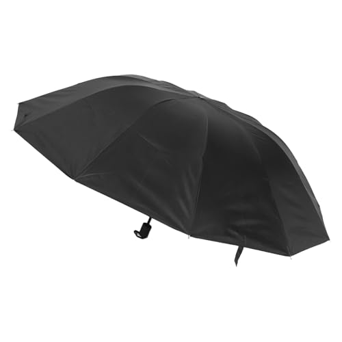 Parapluie pliant noir manuel HEMOTON compact et robuste pour voyage