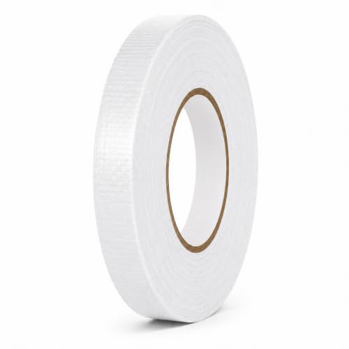 Image of GGR Supplies CDT-36 Industrial Grade Cloth Duct Tape, White 1 Inch x 60 Yards, Waterproof UV Resistant Heavy Duty, Clean Removal with No Sticky Residue for Repairs, Packaging, and Bundling
