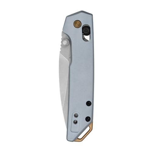 Image of Kershaw Mini Iridium Folding Pocket Knife, 3 inch D2 Steel Blade, DuraLock, Aluminum Handle, Pocketclip