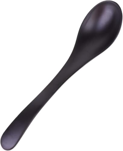 Coffee Bar 6pcs Asian Soup Spoons Korean Japanese Soup Spoons Rice Pho Ramen Noodle Soup Spoons Chinese Won Ton Soup Spoon Melamine Spoon fo Home Kitchen Restaurant Coffe