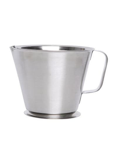 Image of KMW Steel Measuring Jug with Handle and Base- 500 ml I Ideal for Kitchen, Cooking, Baking, and Measuring Liquids with Precision and Ease
