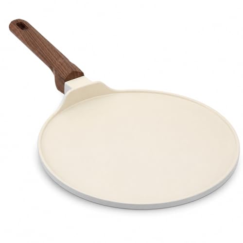 Image of Vinod Ceravit Ceramic Non Stick Dosa Tawa 27 cm | 100% Toxin Free | Tava for Dosa, Roti, Chapati & Uttapam | 5.2 mm Thick Bottom | PFAS & PFOA Free | Induction & Gas Compatible | Metal Spoon Friendly