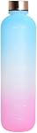 Motivational Water Bottle 32oz (1000ml) with Time Markers, Leak Proof, BPA Free for Gym, Fitness, Hiking, Outdoor, Work and School