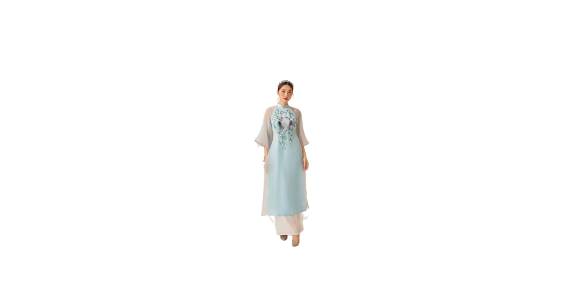 [No139ベトナムハンドメイドアオザイ (Áo dài Việt Nam) Amazon.com: Pre-made Ao Dai Viet Nam - Vietnamese