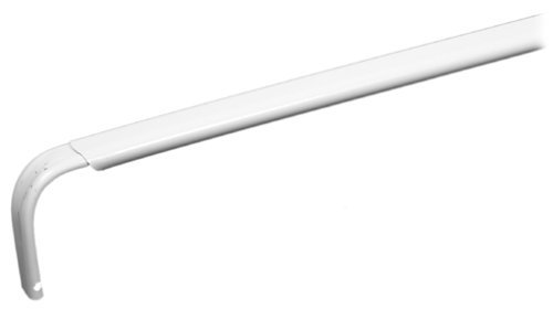 CURTAIN ROD HD 48-84 WHT