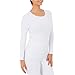 Fruit of The Loom Women's Micro Waffle Thermal Crew Top, White, Large