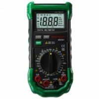Mastech Ms8264 Digital Multimeter W/ Temparature / Frequency / Capacity / Transistor - Green + Black