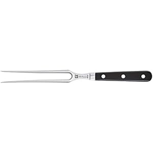 ZWILLING Pro vleesvork, 18 cm, roestvrij speciaal staal, kunststof handvat, zwart