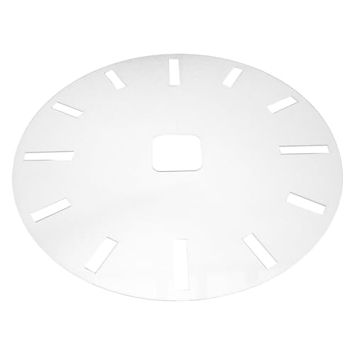 NUOBESTY Uhrblatt Schablone mit Genauen Markierungen Kratzfest für Holzarbeiten DIY Einlegevorlage Vielseitig Einsetzbar zur Präzisen Heimdekoration und Bastelprojekte