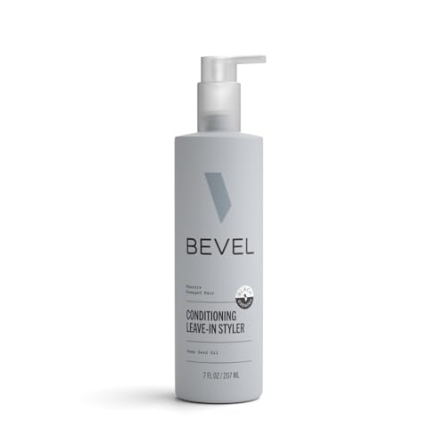 Bevel Leave In Conditioner for Men - Curly Hair Conditioner with Hemp Seed Oil and Biotin, Detangles...