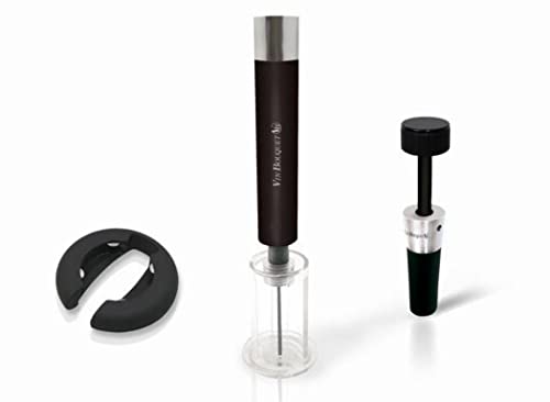 VB VIN BOUQUET Sacacorchos de Aire & descapsulador & tapón de vacío Set de Vino, Acero Inoxidable