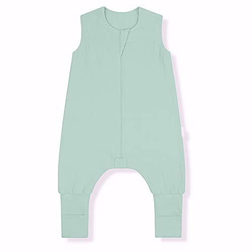 Looxii 2er Pack Baby Schlafsack Mit Füßen - 1.5 Tog Baumwolle Für 6-24 Monate & 3-6 Jahre