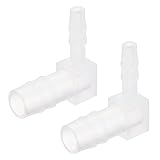 MECCANIXITY Barb Hose Fitting, 5mm to 9mm Barbed Dia. Plastic Elbow Coupler Reducer Quick Connector Adapter...