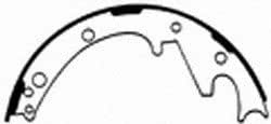 Wagner ThermoQuiet PAB169 Brake Shoe Set, Rear