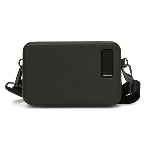 MOKOBARA The Moko Mini | Polycarbonate Green Cross Body Sling Bag | Travel Accessory | Perfect Birthday | Anniversary | Office Gift for Men and Women (Seaweed Green) Green