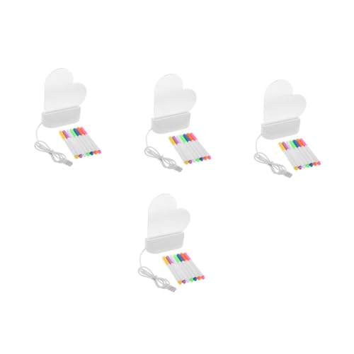 Tableau Lumineux LED Bureau Support Veilleuse Support Effaçable Acrylique