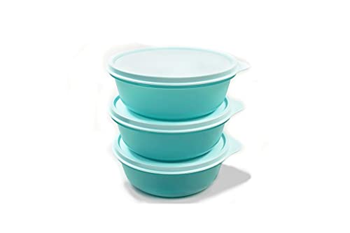 Tupperware Hit-Parade Kühlschrank – 3 Kleine Dosen à 300 Ml In Rot, Türkis & Orange