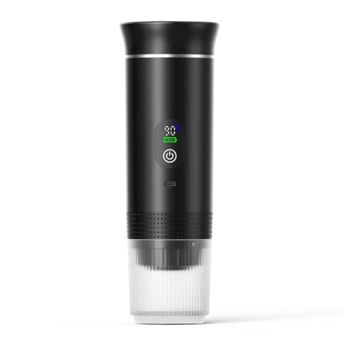 LZGG �R�[�q�[�}�V���A�f�W�^���\���A�G�X�v���b�\�@�\�A3in1�i�����ƃJ�v�Z���j�A���o�@�\�A���O�ł̎g�p�ɓK�����|�[�^�u���^�C�v�A304�X�e�����X�|���B (�u���b�N)