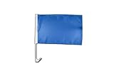 Flaggenfritze Autofahne Autoflagge Einfarbig Blau - 30 x 40 cm