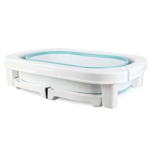 Miniatura 2 de 3 En 1 Bañera Plegable De Bebe De 0 A 8 Años, Bañera Con Tapón De Drenaje, Capacidad De Carga De 50 Kg-Baño Portátil Para Niños, Antideslizante Y Cómodo-72 51 42cm-Azul
