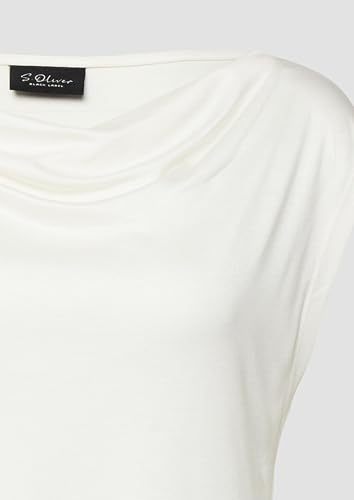 T-shirt s.Oliver 2177023 coupe fluide et col cascade drapé unique
