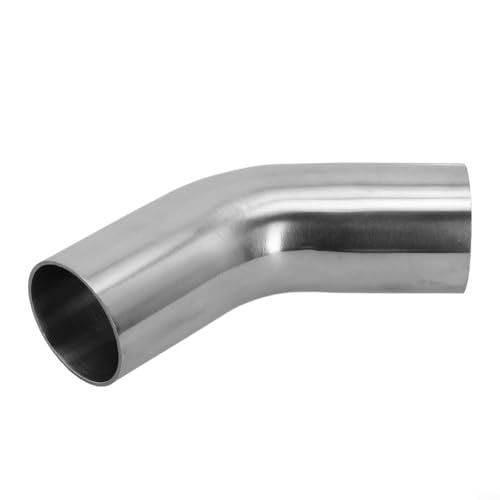 Coude en acier inoxydable poli avec coude de 45 degrés pour applications de tuyau d'échappement en acier inoxydable 304, plusieurs tailles de diamètre pour...