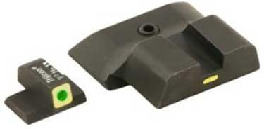 AmeriGlo Combative Application Pistol Sight fits S and W Shield, Green