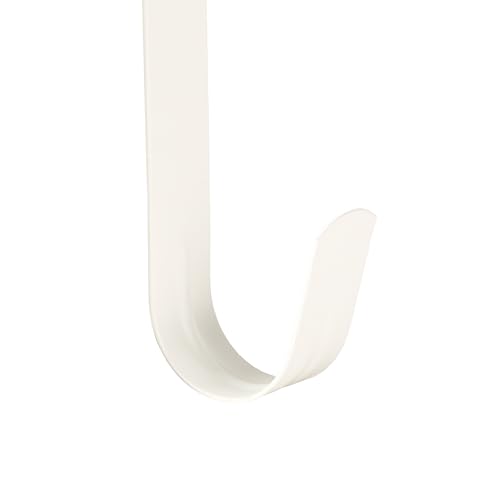 Image of Slim Over The Door Wreath Hanger for Front Door, 15 inch White 2 Pack | Damage-free wreath holder, Easy to Use and Reusable Door Hook for Christmas, Thanksgiving, Halloween and Daily Decor