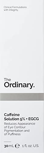 The Ordinary Caffeine Solution 5% + Egcg (30Ml): Reduces Appearance Of Eye Contour Pigmentation And Puffiness #TOP1