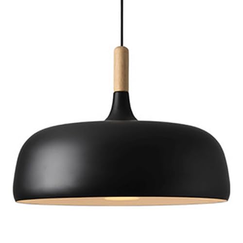 Lustre industriel en métal noir et suspension créative E27 design rétro