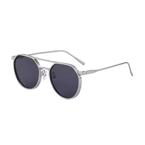 Image of Dervin UV Protected Round Sunglasses for Men and Women