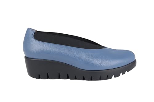 Escarpin pour femme Wonders Agadir chaussure en cuir confortable à talon moyen